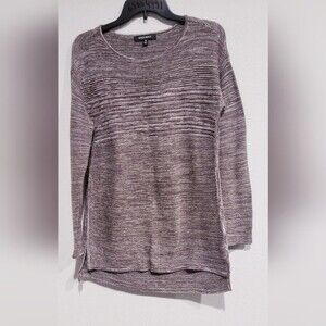 Ellen Tracy cotton/acrylic brown blend sweater, M